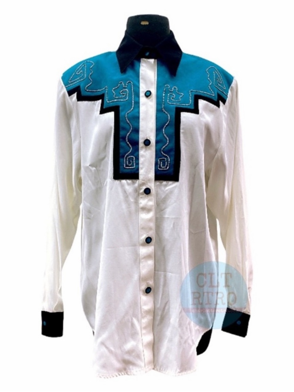 vtg Karen McCarty Western Blouse • USA
